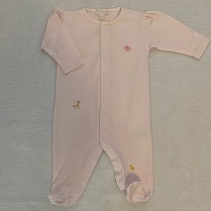 Kissy Kissy Premier Pink Footie - 6-9 months